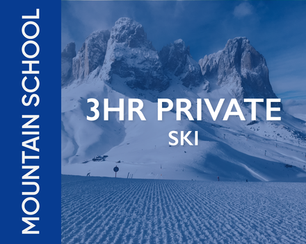 Ski Private Lesson - 3 hrs